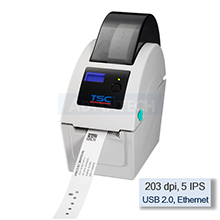 TSC TDP-225W Direct Thermal Wristband Printer, 203 dpi, 5 IPS, 6.5" OD + LCD Display, Ethernet, USB, 99-039A002-41LF