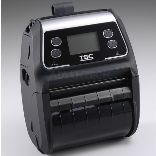 TSC Alpha-4L Direct Thermal Label Portable Printer,  Bluetooth, 203 dpi, 4 IPS + LCD Display, USB 2.0, 99-052A001-50LF