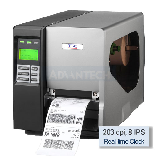 TSC TTP-246M Pro Thermal Transfer Printer, 203 dpi, 8 IPS  3 Ports - USB, Parallel, RS-232, Clock, 99-047A002-00LF