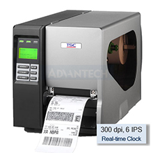TSC TTP-344M Pro Thermal Transfer Printer, 300 dpi, 6 IPS, USB, Parallel, RS-232, Clock, 99-047A003-00LF