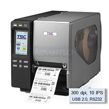 TSC TTP-346MT Thermal Transfer Printer, 300 dpi, 10 IPS  Ethernet w slot-in WIFI housing, USB, Parallel, RS-232, 32GB SD Card Reader, USB Host, Clock, 99-147A032-00LF